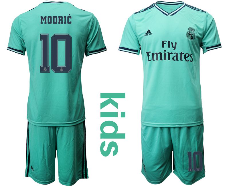 Youth 2019-2020 club Real Madrid away #10 green Soccer Jerseys->real madrid jersey->Soccer Club Jersey